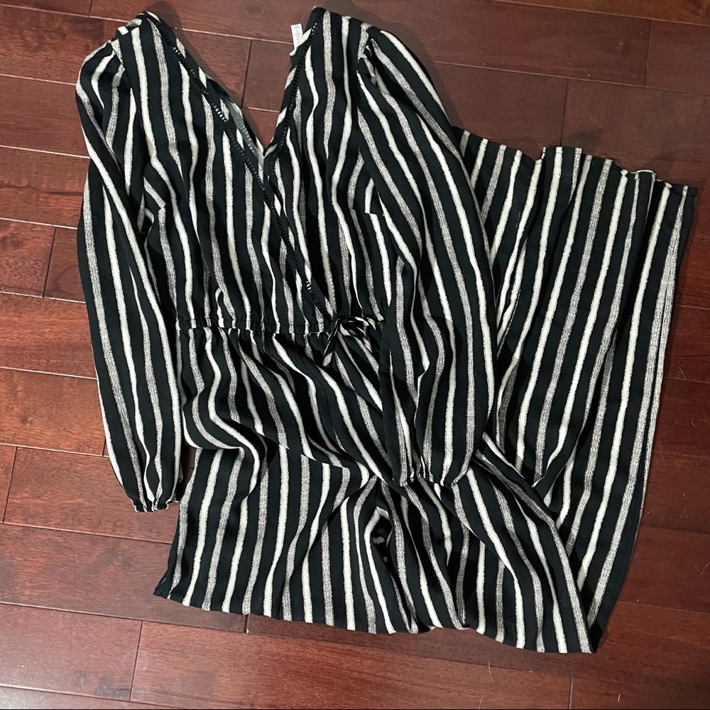 Xhilaration Stripped Jumpsuit Small